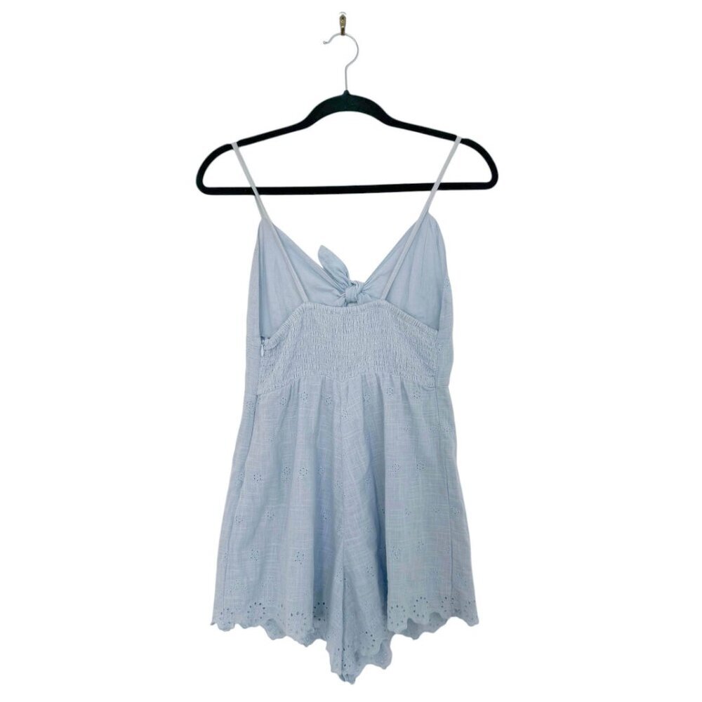 Zara Blue Eyelet Short Romper Size S - Picture 4 of 7